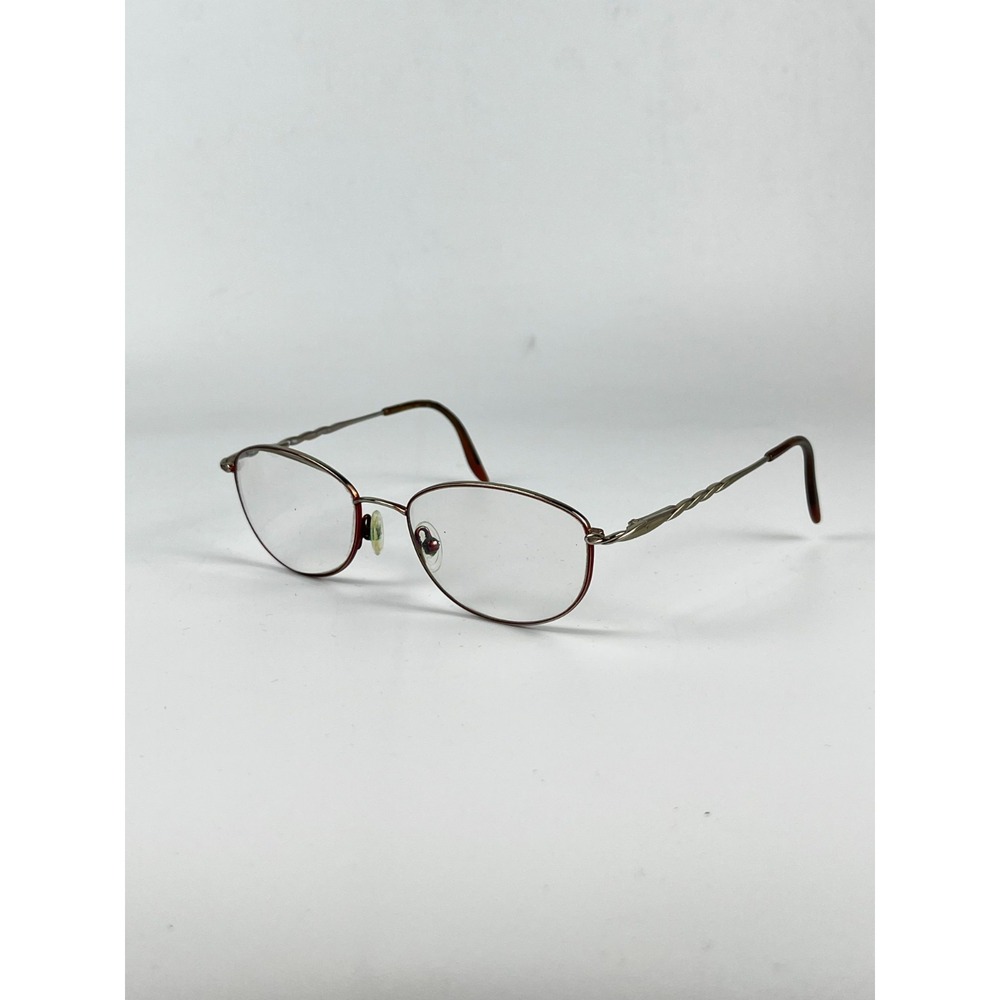 L'amy L'accent 410C03135 Women's Eyeglasses Frame Brown‎ Metal Full Rim 135 mm